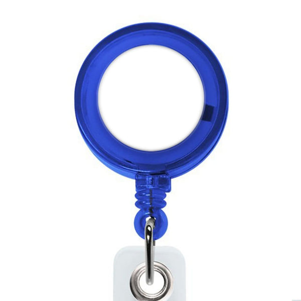 Add Your Logo: Translucent Round Badge Reel - Better