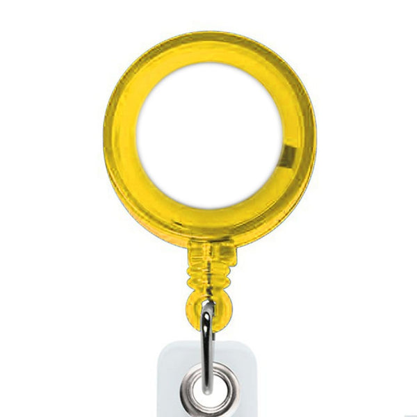 Add Your Logo: Translucent Round Badge Reel - Better