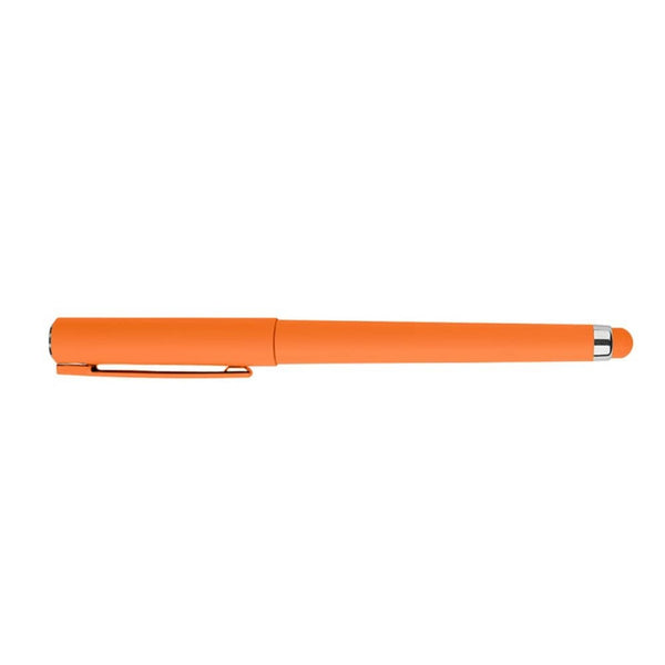 Add Your Logo: Soft Touch Gel Pen with Stylus