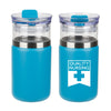 Add Your Logo: 12 oz Glass Tumbler & Insulated Can Cooler