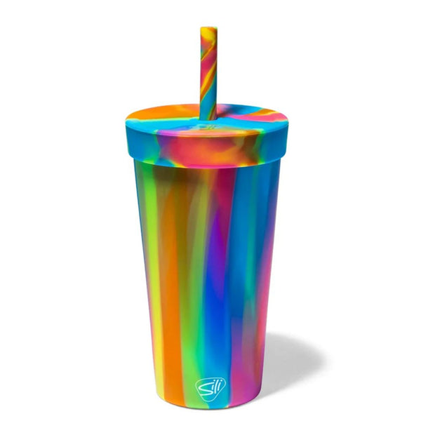 Add Your Logo: Silipint 22 oz Silicone Straw Tumbler