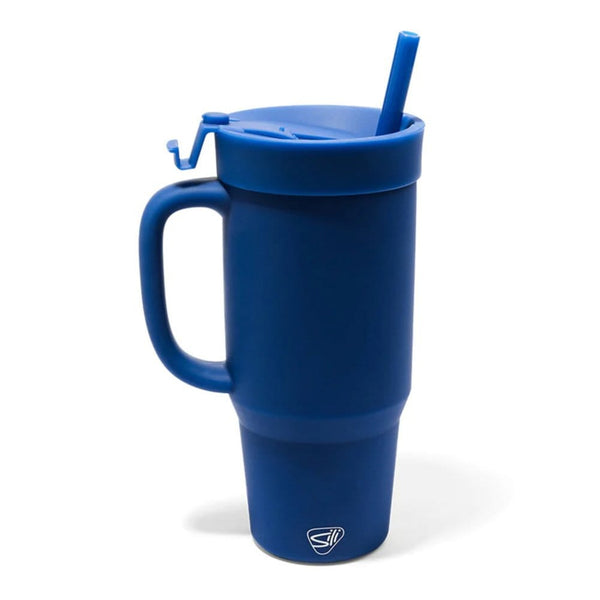 Add Your Logo: Silipint 32 oz Silicone Straw Tumbler with Handle