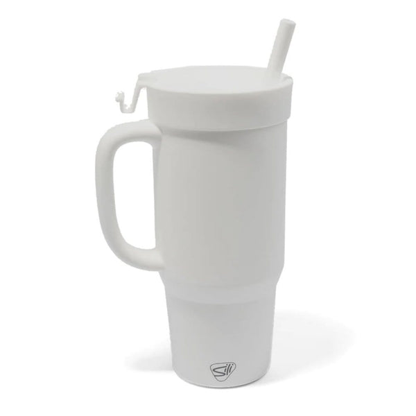 Add Your Logo: Silipint 32 oz Silicone Straw Tumbler with Handle