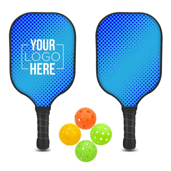 Add Your Logo: RallyPro Wooden Pickleball Set