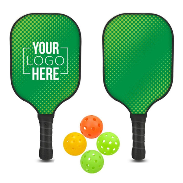 Add Your Logo: RallyPro Wooden Pickleball Set