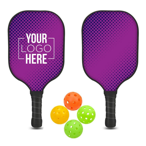 Add Your Logo: RallyPro Wooden Pickleball Set