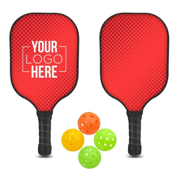 Add Your Logo: RallyPro Wooden Pickleball Set