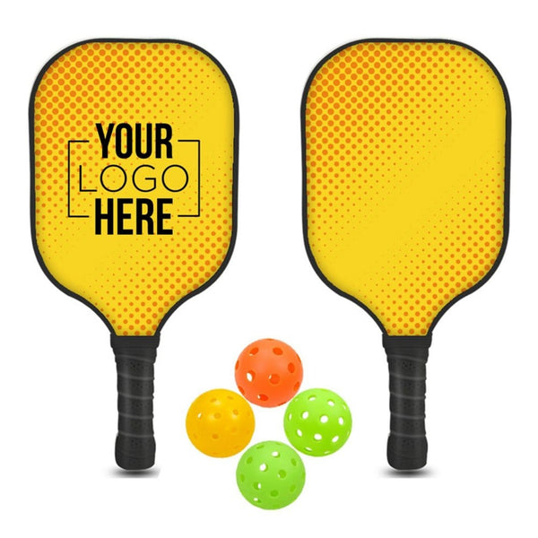 Add Your Logo: RallyPro Wooden Pickleball Set