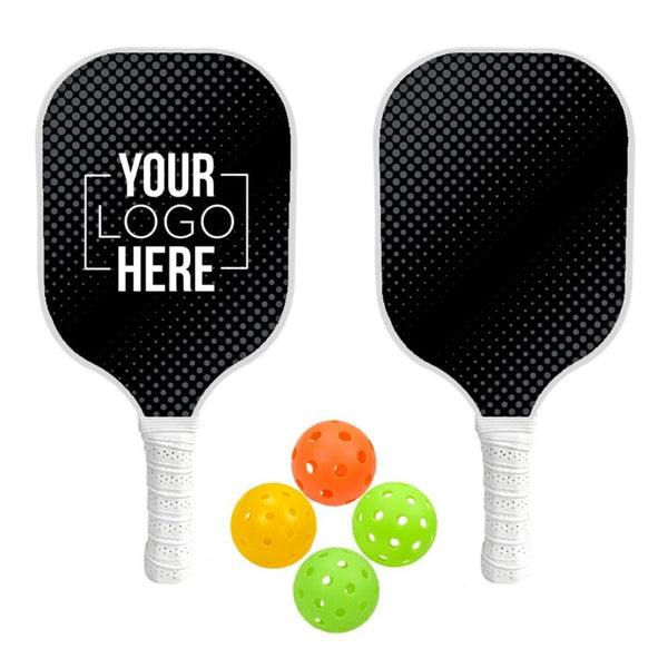 Add Your Logo: RallyPro Wooden Pickleball Set