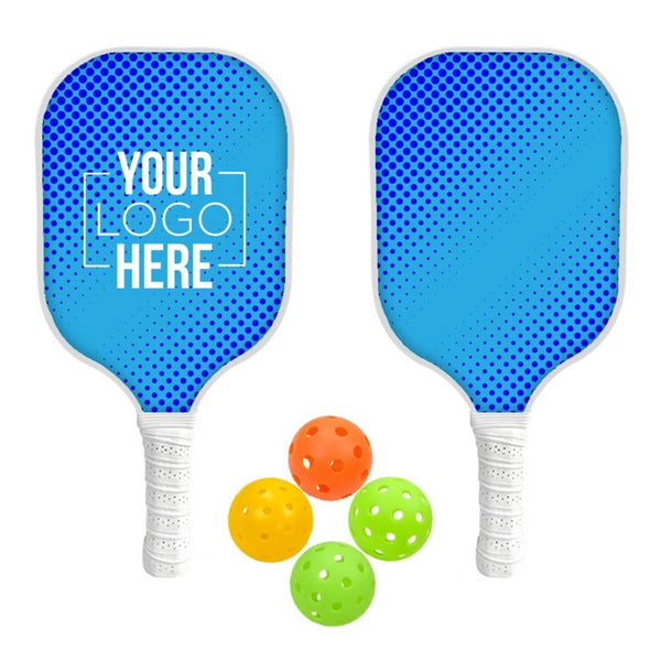 Add Your Logo: RallyPro Wooden Pickleball Set