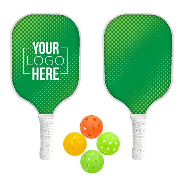 Add Your Logo: RallyPro Wooden Pickleball Set