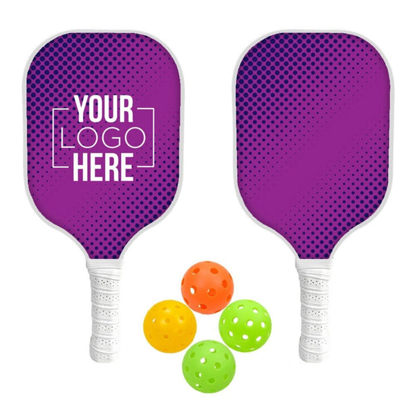 Add Your Logo: RallyPro Wooden Pickleball Set