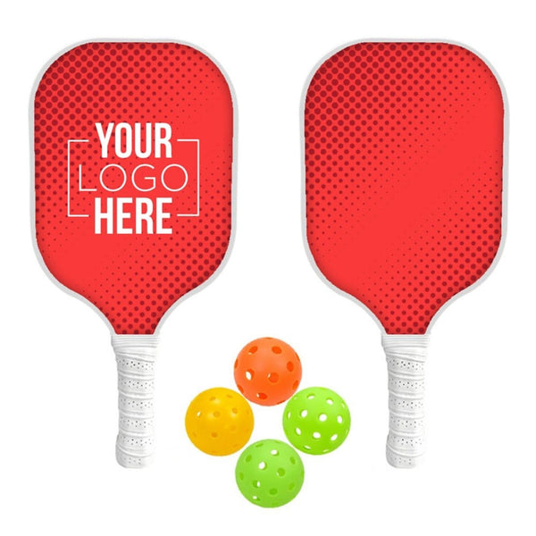 Add Your Logo: RallyPro Wooden Pickleball Set