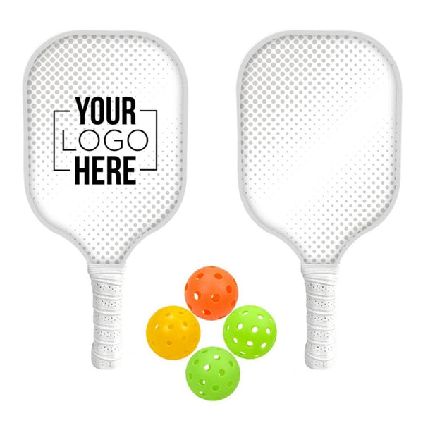 Add Your Logo: RallyPro Wooden Pickleball Set