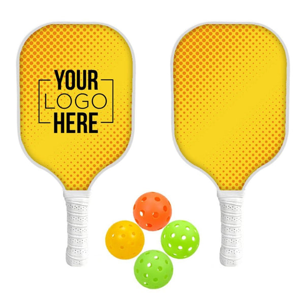 Add Your Logo: RallyPro Wooden Pickleball Set