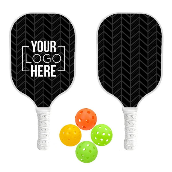 Add Your Logo: Fiberglass Pickleball Set