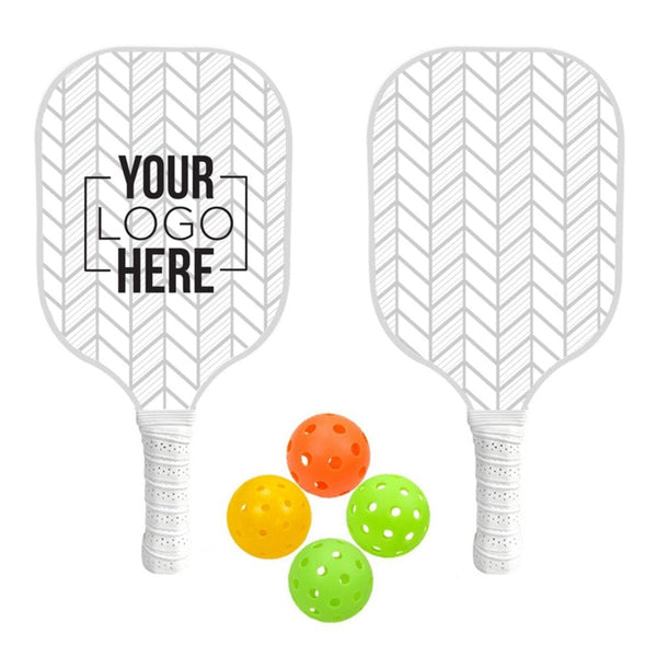 Add Your Logo: Fiberglass Pickleball Set