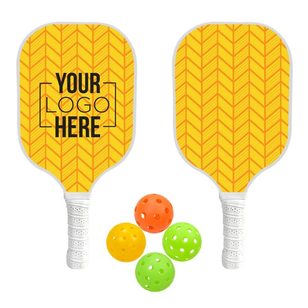 Add Your Logo: Fiberglass Pickleball Set