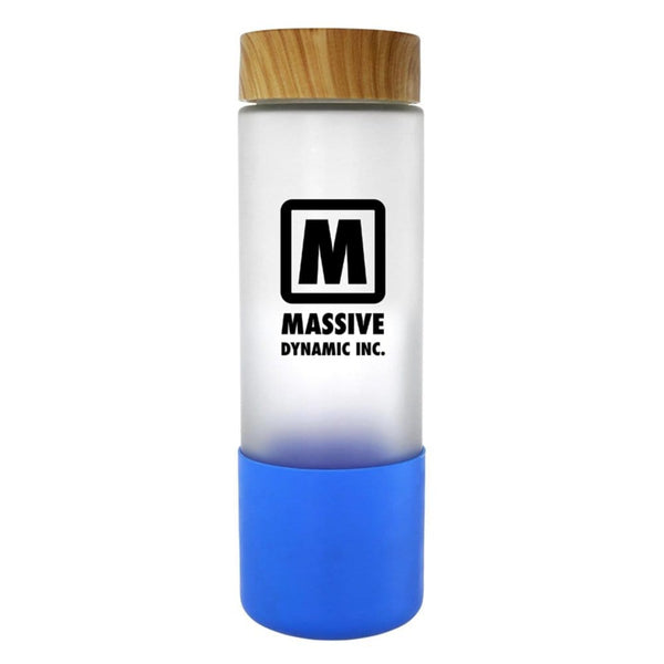 Add Your Logo: 22 oz Frosted Glass Grip Bottle