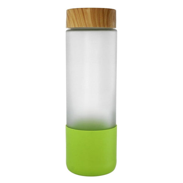 Add Your Logo: 22 oz Frosted Glass Grip Bottle