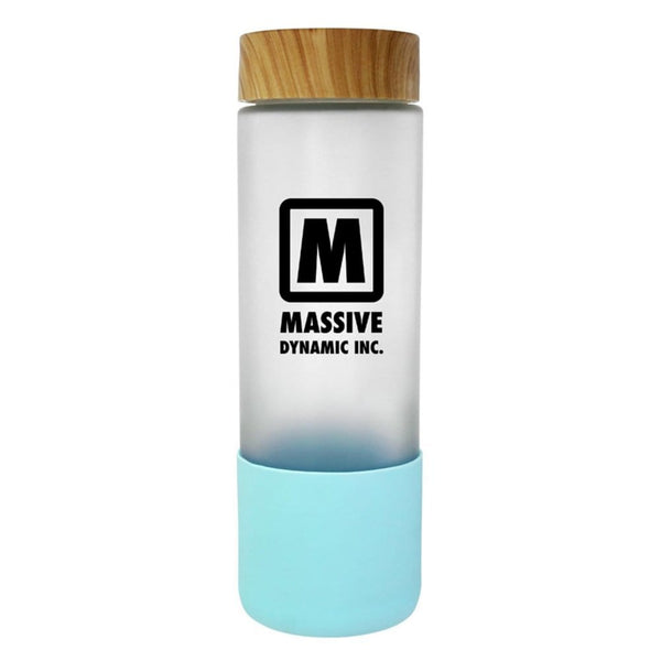 Add Your Logo: 22 oz Frosted Glass Grip Bottle