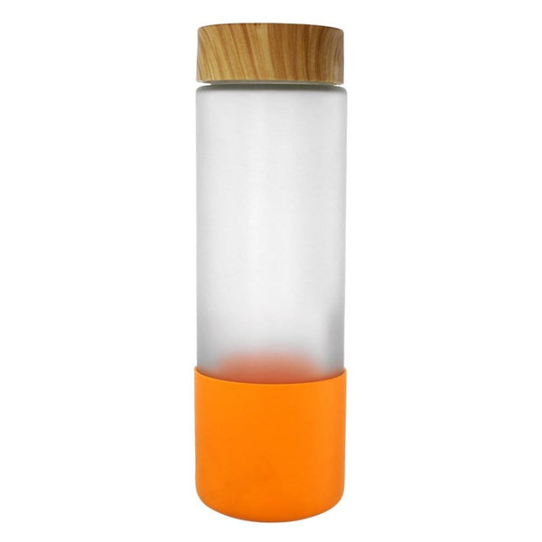 Add Your Logo: 22 oz Frosted Glass Grip Bottle