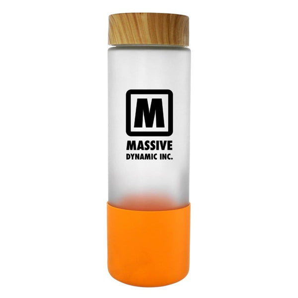 Add Your Logo: 22 oz Frosted Glass Grip Bottle