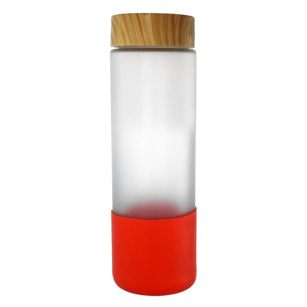 Add Your Logo: 22 oz Frosted Glass Grip Bottle