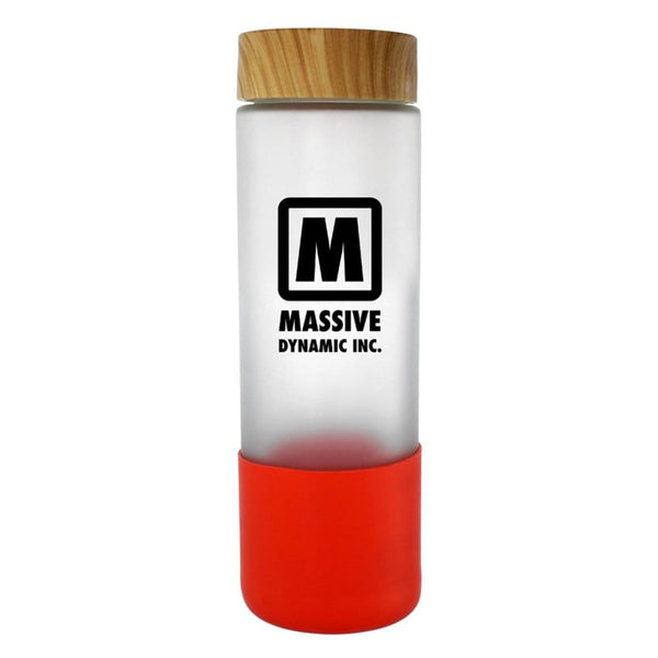 Add Your Logo: 22 oz Frosted Glass Grip Bottle