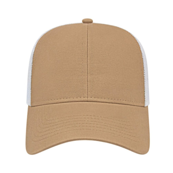 Add Your Logo: Two-Tone Trucker Mesh Back Cap