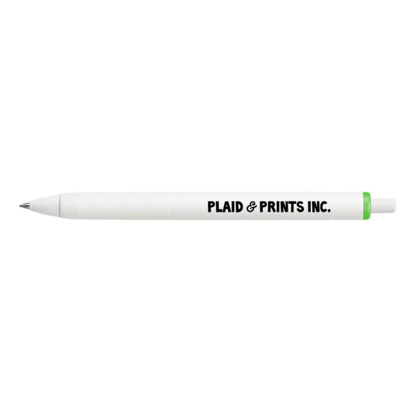 Add Your Logo: Bright White Accent Pen