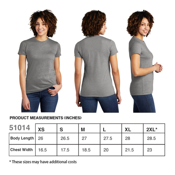 Add Your Logo: Allmade Women’s Tri-Blend Tee