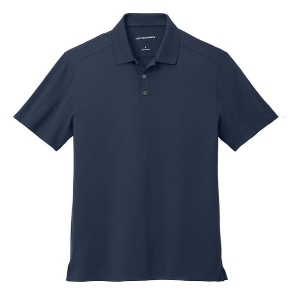 Add Your Logo: Port Authority City Stretch Flat Knit Polo