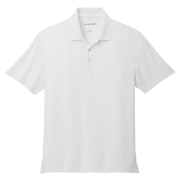 Add Your Logo: Port Authority City Stretch Flat Knit Polo