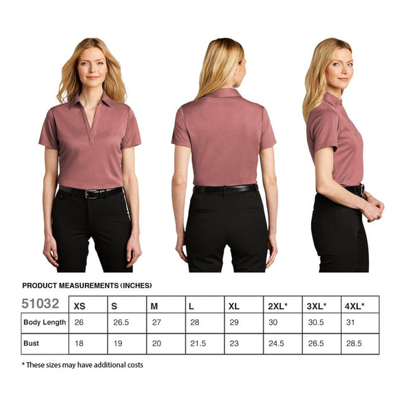 Add Your Logo: Port Authority Ladies Silk Performance Polo