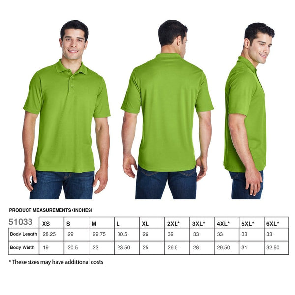 Add Your Logo: CORE365 Men's Origin Performance Piqué Polo