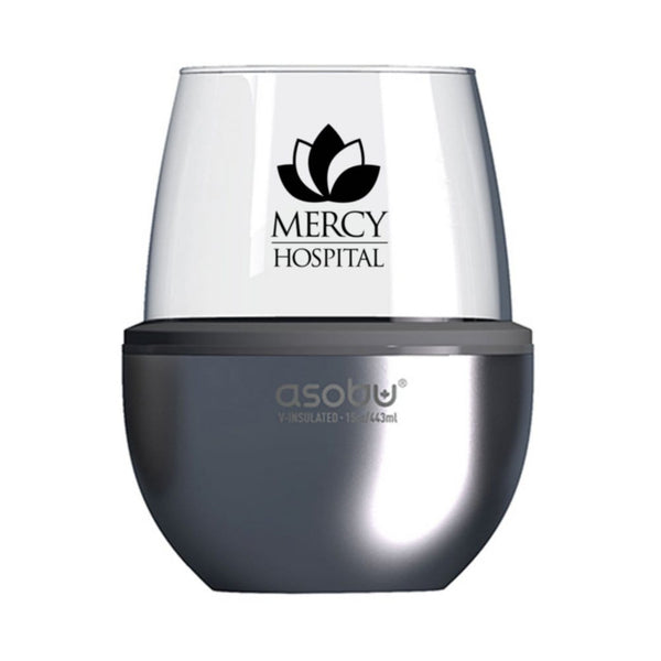 Add Your Logo: ASOBU Insulated Wine Cooler & Glass