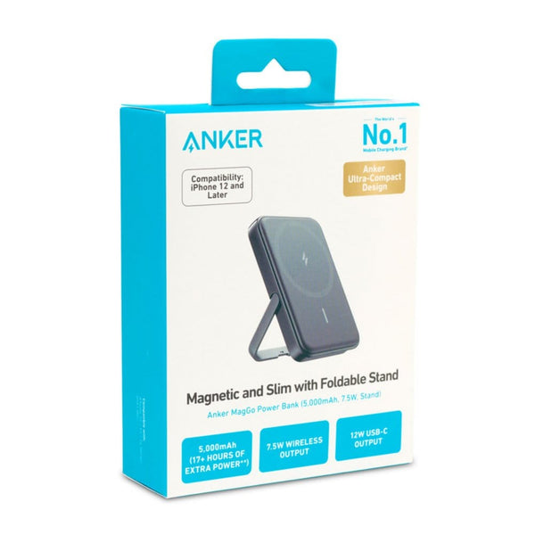 Add Your Logo: Anker MagGo 5K Power Bank with Stand