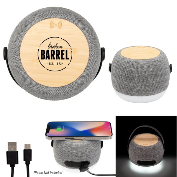 Add Your Logo: Reverb & Recycle Wireless Speaker & Charger