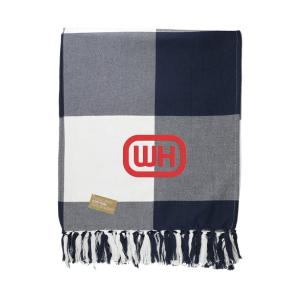 Add Your Logo: Field & Co. Organic Cotton Check Blanket