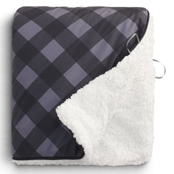 Add Your Logo: High Sierra Roll-Up Puffy Sherpa Blanket