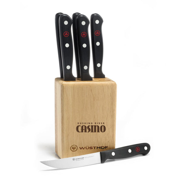 Add Your Logo: WUSTHOF Gourmet 7pc Steak Knife Block Set