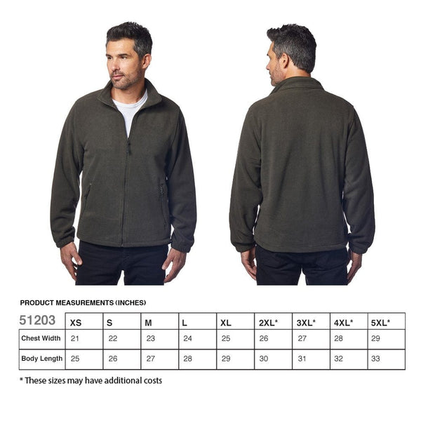 Add Your Logo: Comfy Cozy Men's Microfleece Jacket