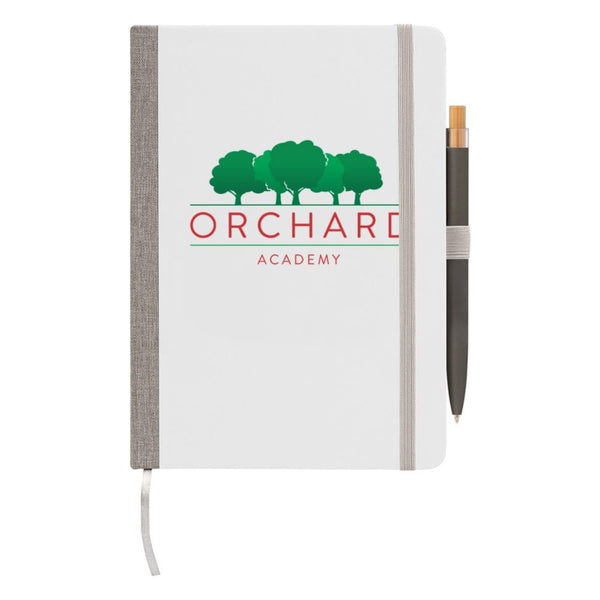 Add Your Logo: Sustainable Hard Cover Journal & Pen Set