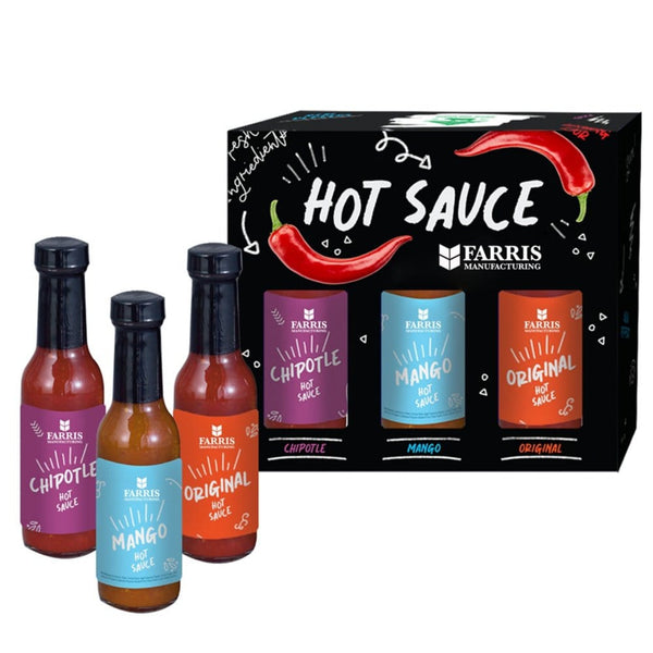 Add Your Logo: 3-Piece Hot Sauce Set