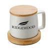 Add Your Logo: Cozy Morning Bamboo Mug & Warmer Set