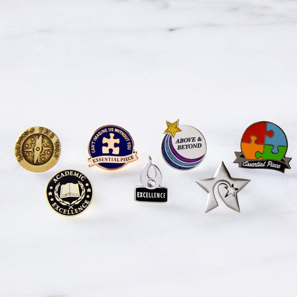 Glitter Lapel Pin - Above & Beyond Star