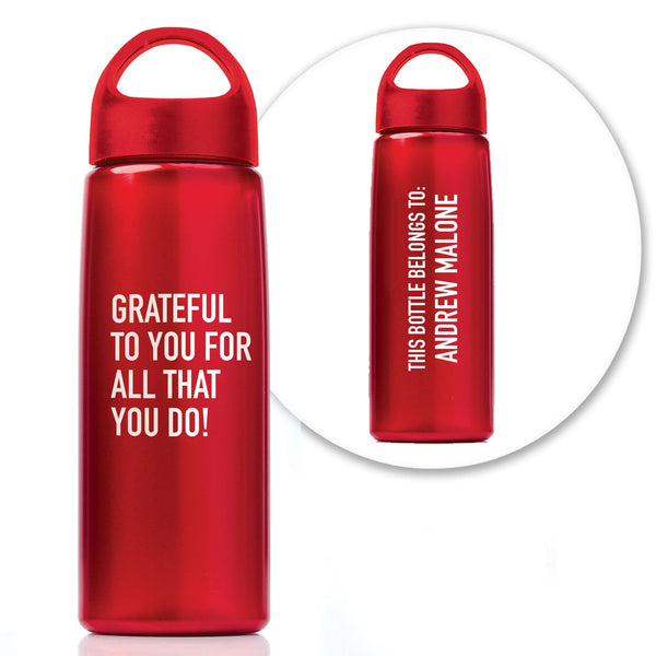 Custom: Luminous Value Water Bottle - Grateful to You