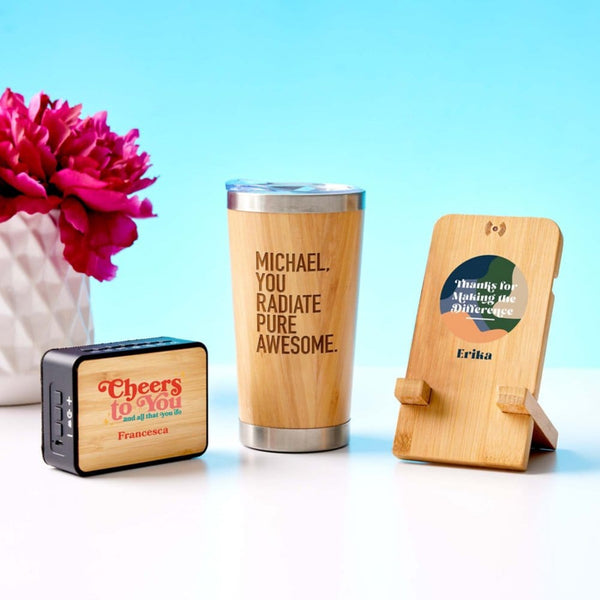 Custom: Eco-Wise Bamboo Tumbler