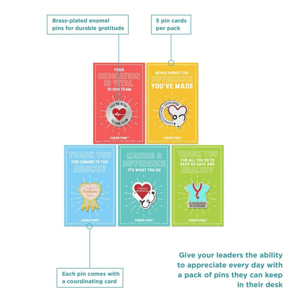 Cheer Pin Bundle - Heart of Healthcare